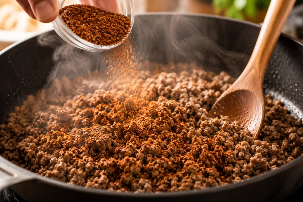 Ground Beef With Taco Seasoning