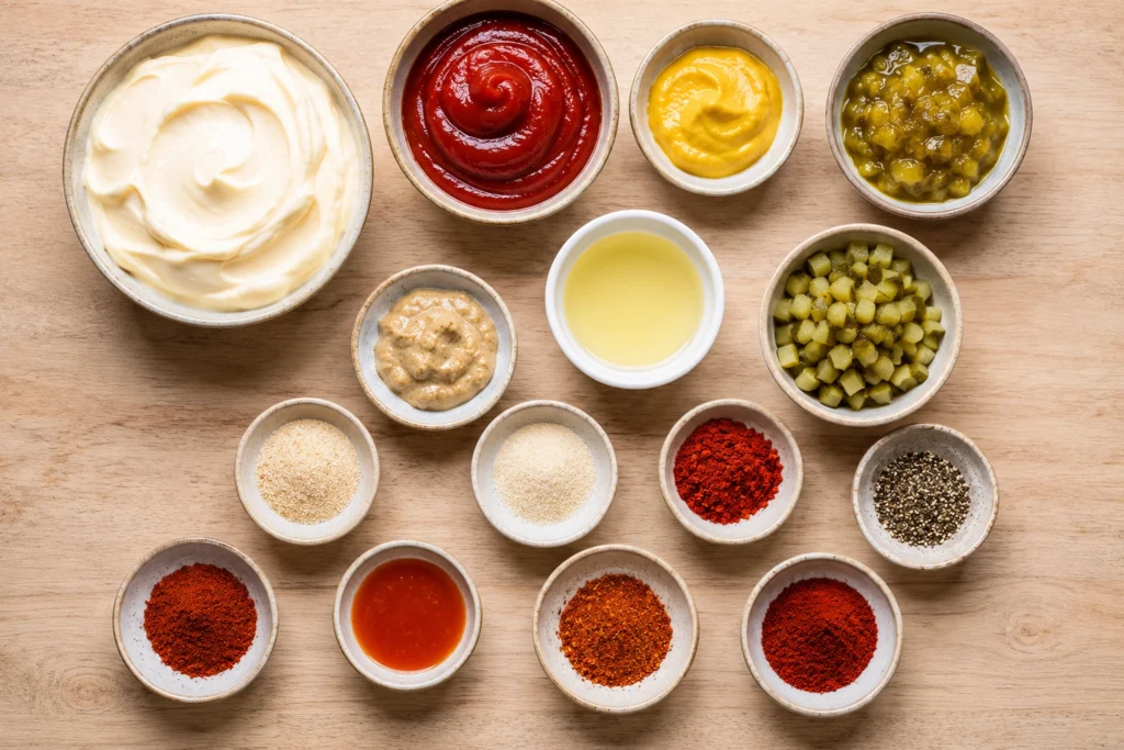 Homemade Burger Sauce Ingredients