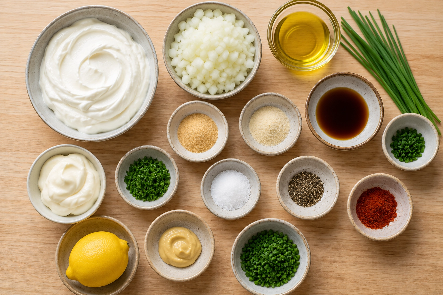 Homemade French Onion Dip Ingredients 