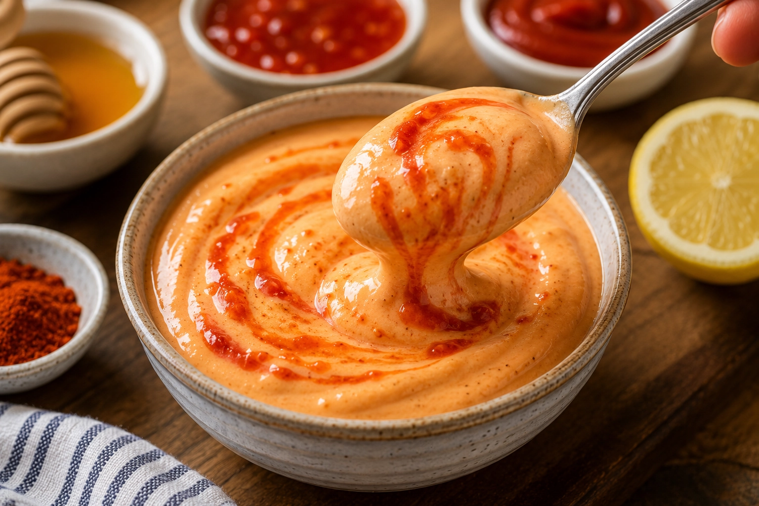 Creamy sauce with a spicy twist