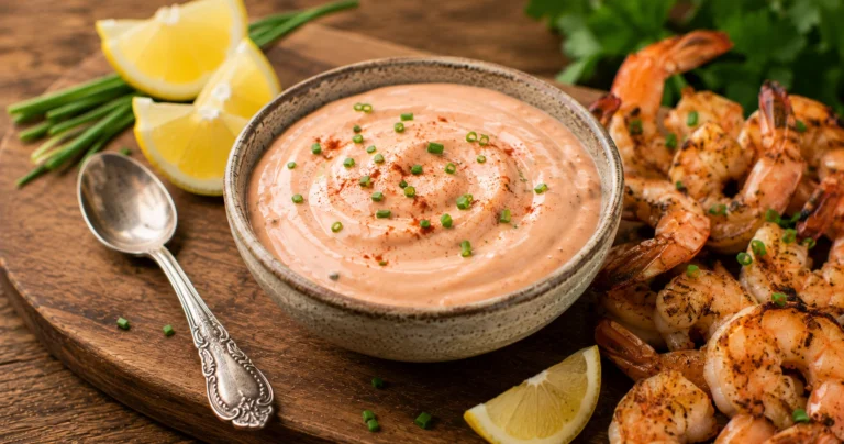 Grilled shrimp with creamy dip