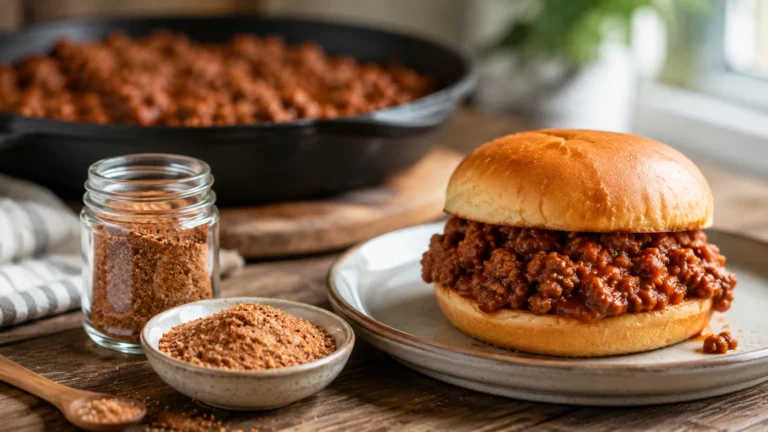 Savoring a homemade sloppy joe