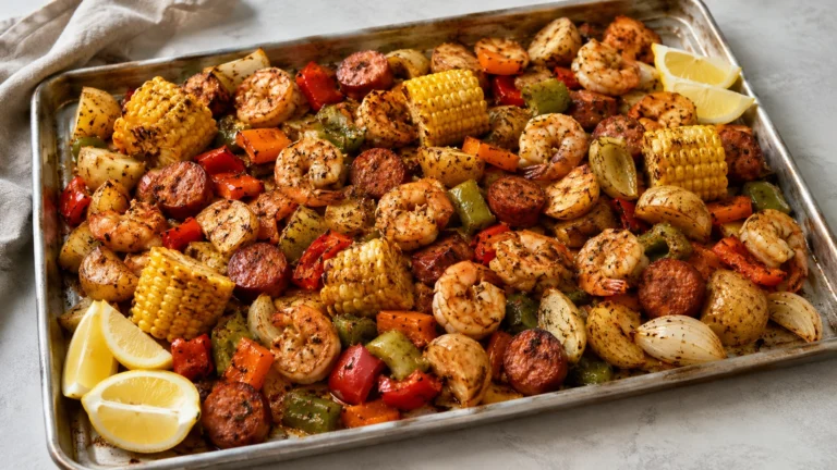 Cajun Shrimp and Sausage Sheet Pan Feast