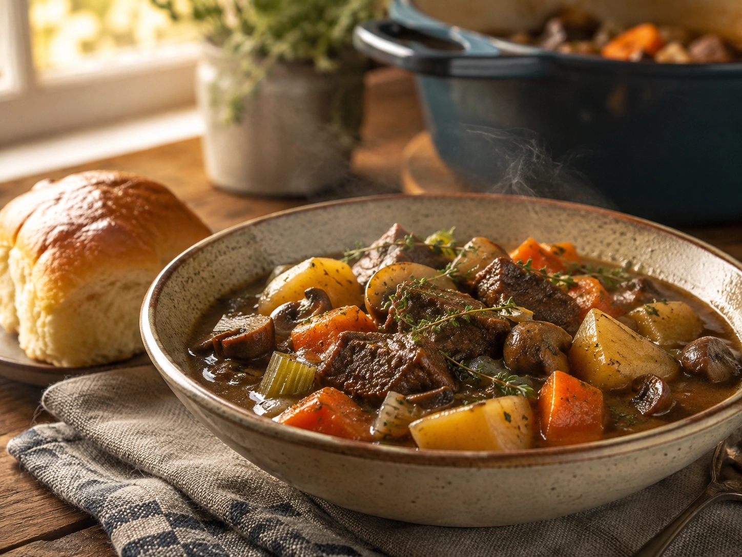Cozy Rustic Beef Stew Feast
