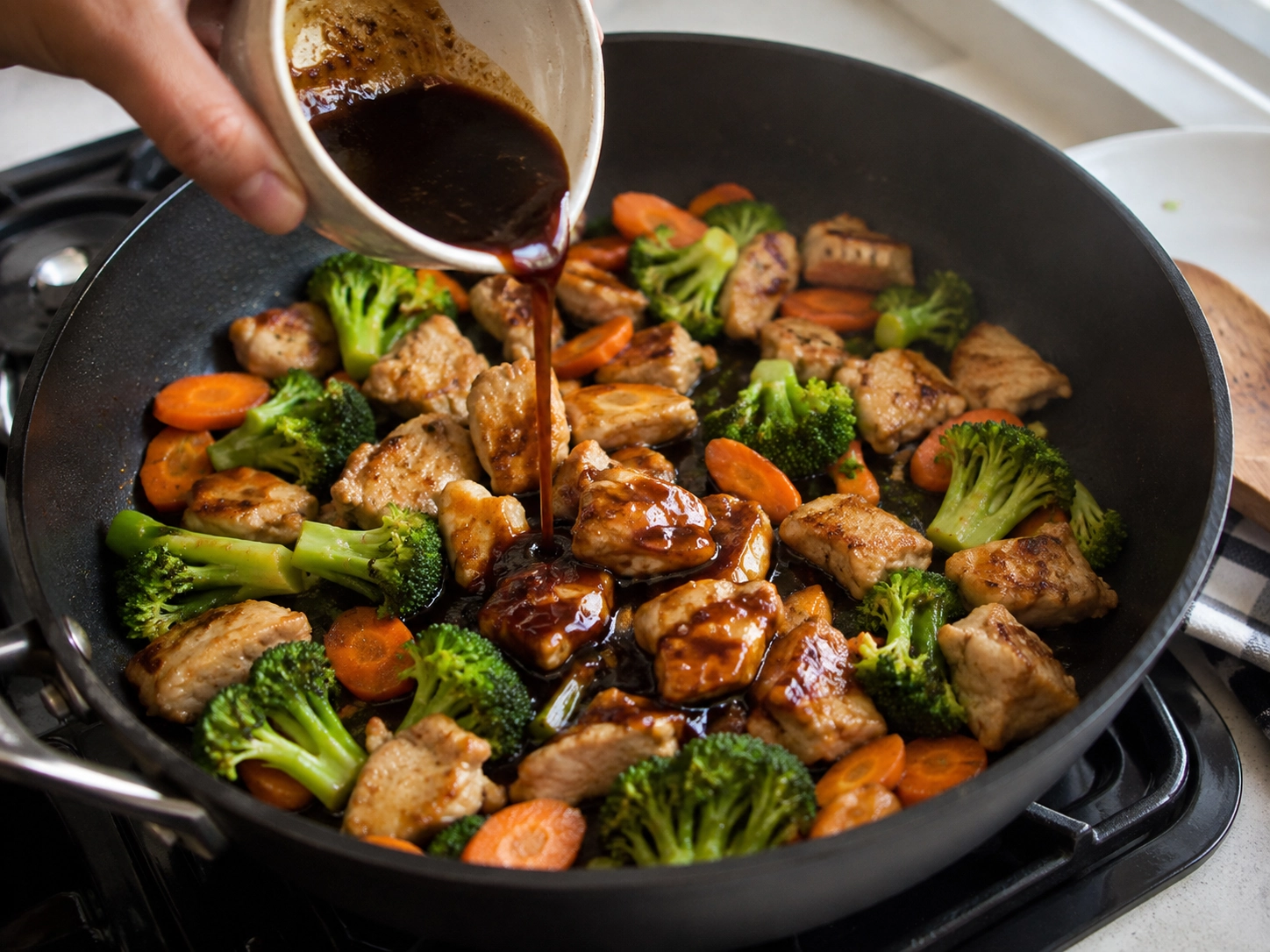 Glazed Chicken and Vegetable Stir-Fry
