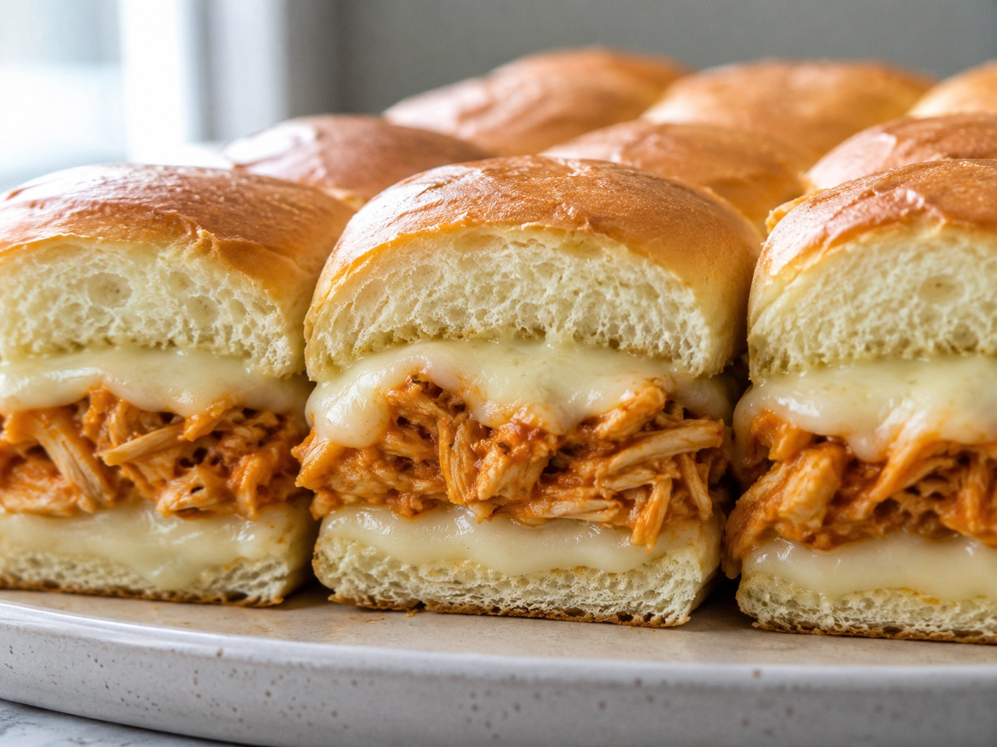 Golden Buffalo Chicken Sliders