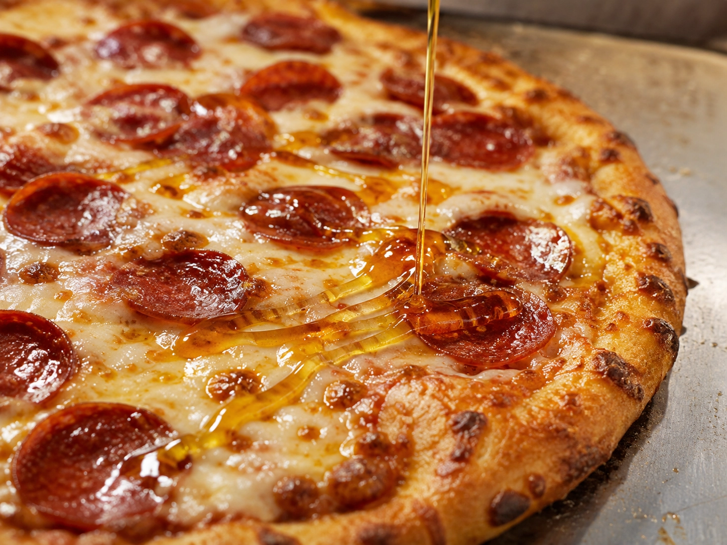 Golden Drizzle Pepperoni Pizza