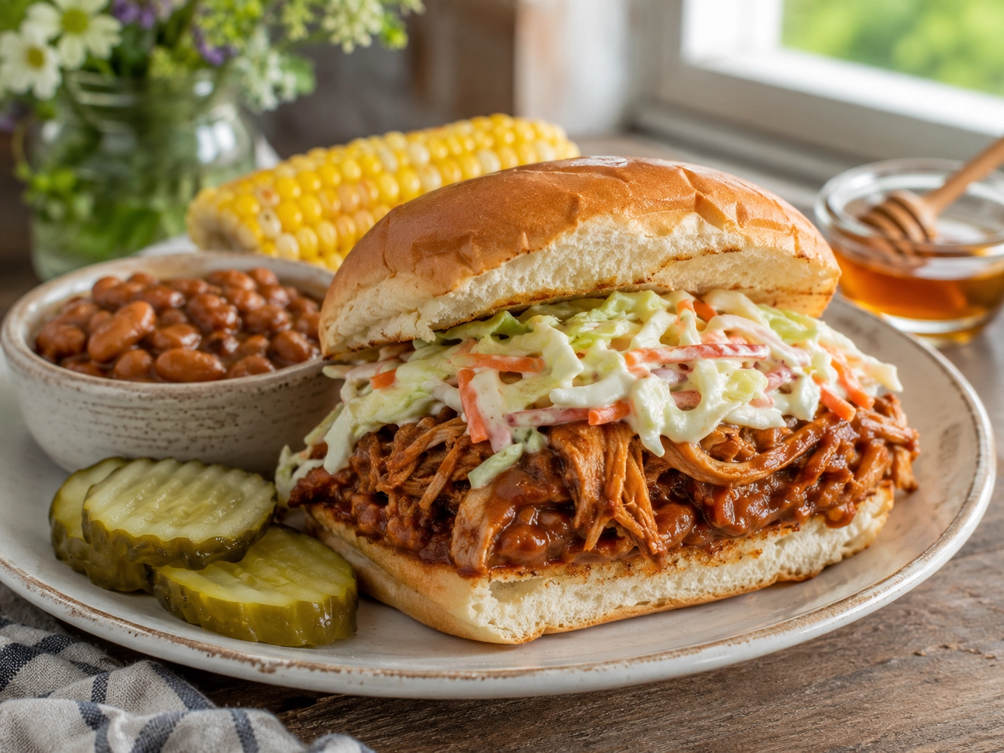 Rustic Barbecue Sandwich Feast