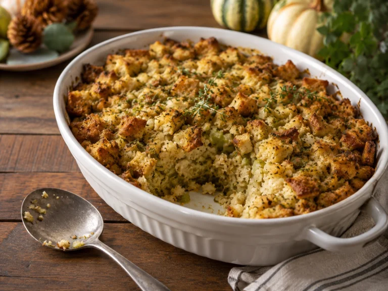 Rustic Golden Herb Stuffing Feast