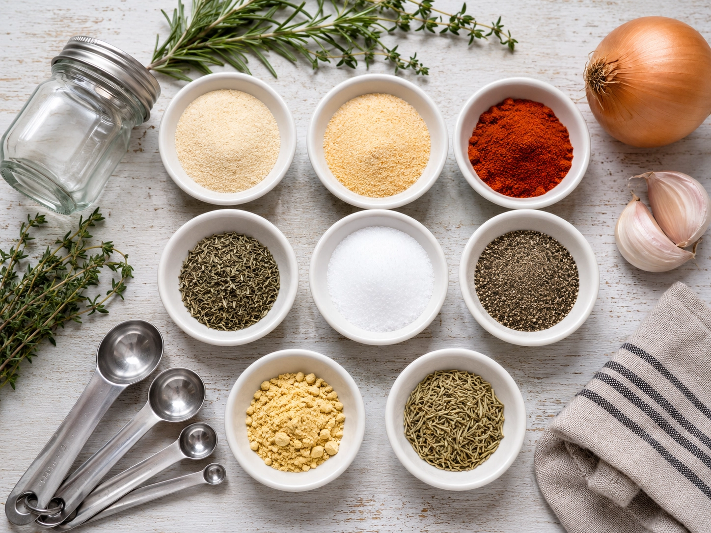 Rustic Spice and Beef Stew Ingredients Flat Lay