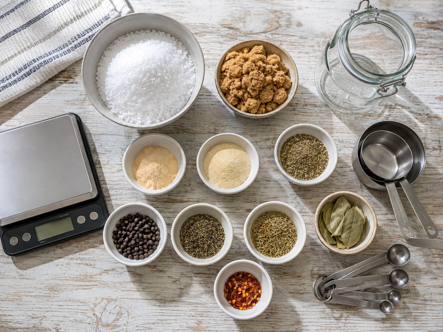 Rustic Turkey Brine Prep Flat Lay
