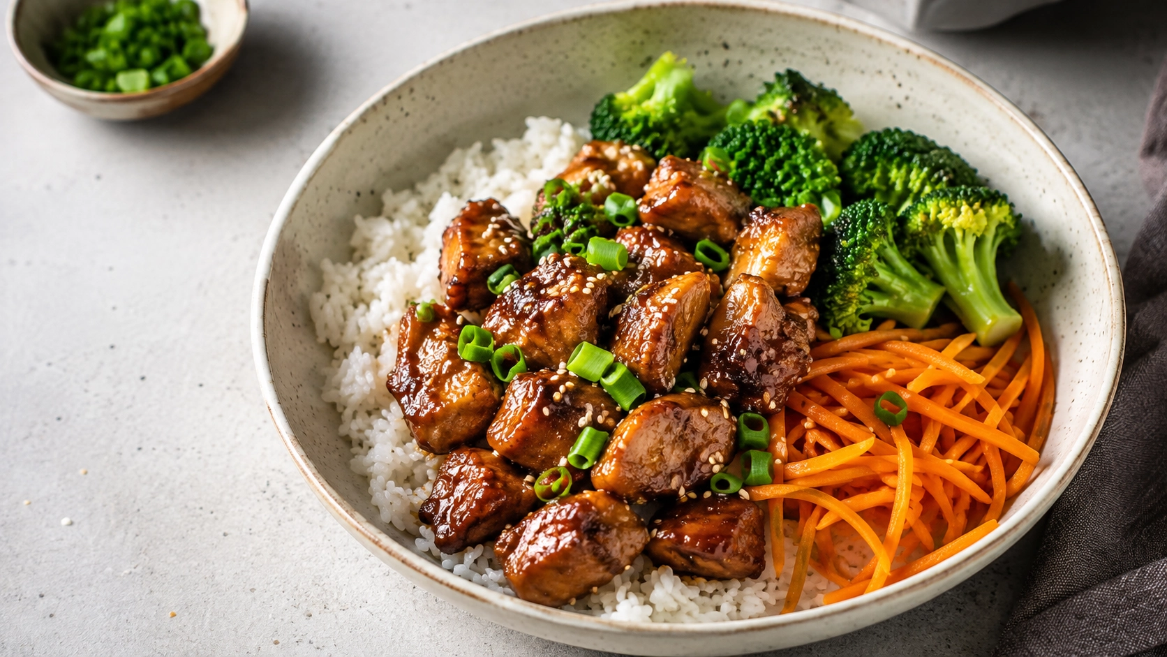 Teriyaki Chicken Rice Bowl with Vegetables