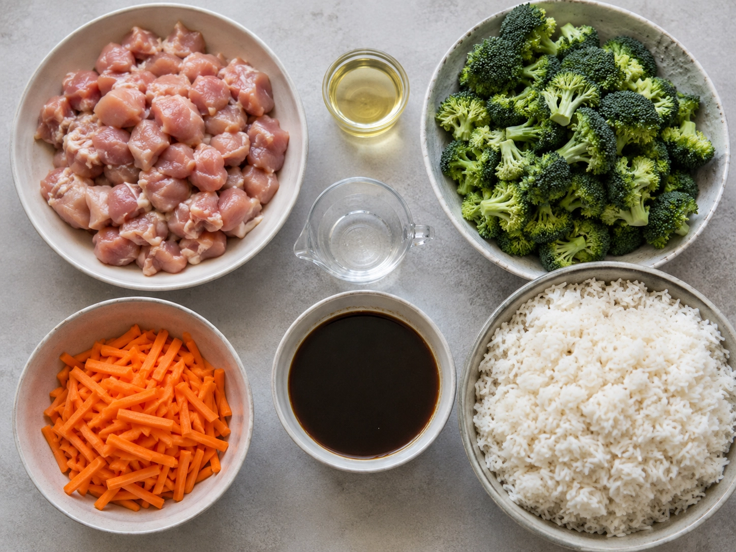 Teriyaki chicken prep